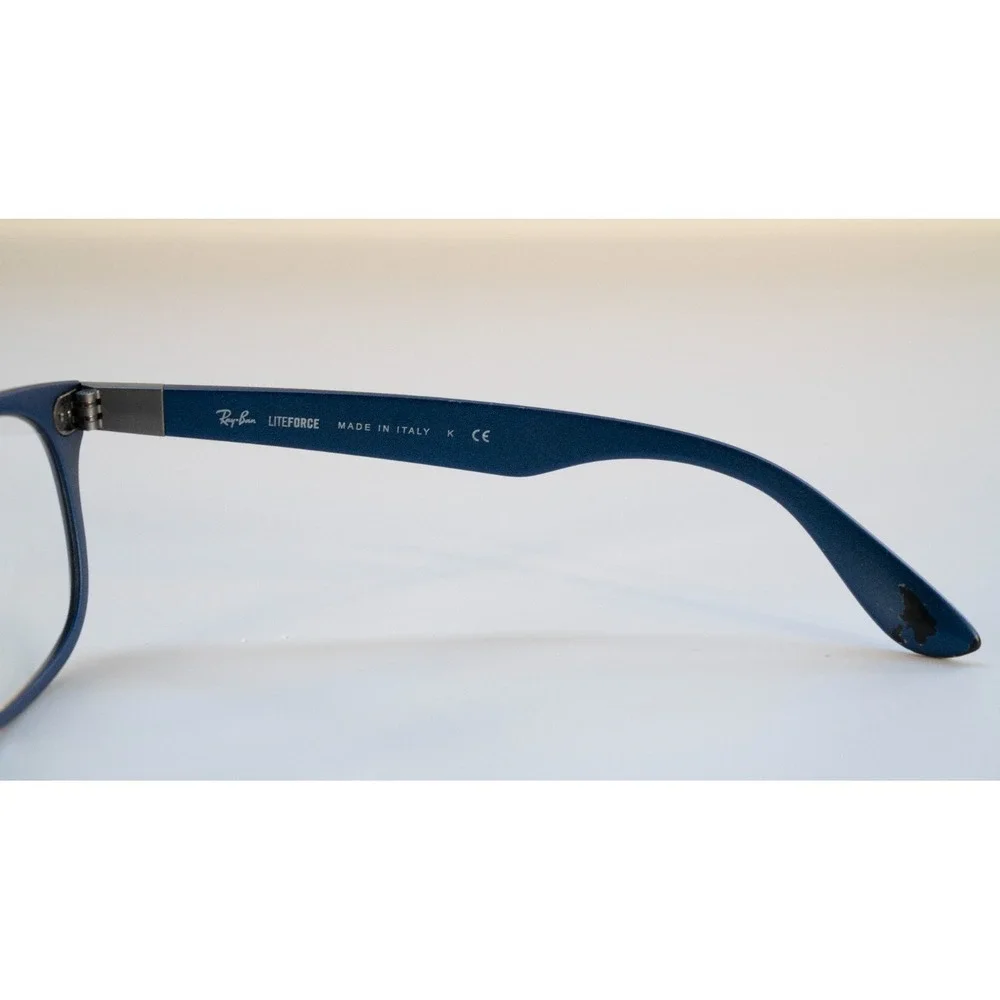 Ray-Ban Glasses Frames LITEFORCE RB4207 6015/8G Navy Blue 55-17 3N Made In Italy